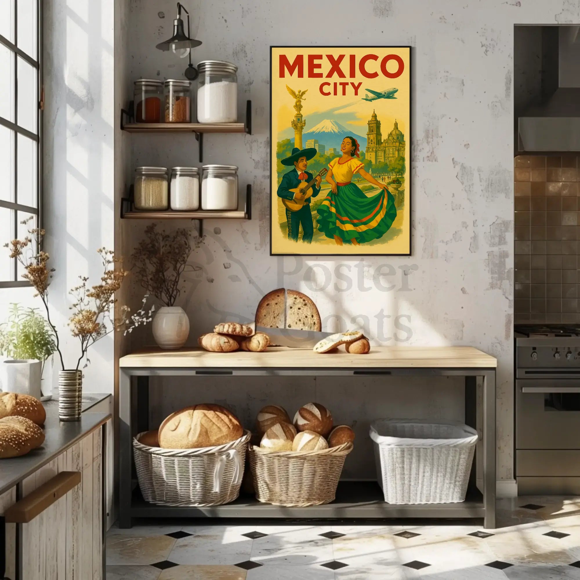 Mexico City Vintage Travel Adventure Travel Poster PosterGoat