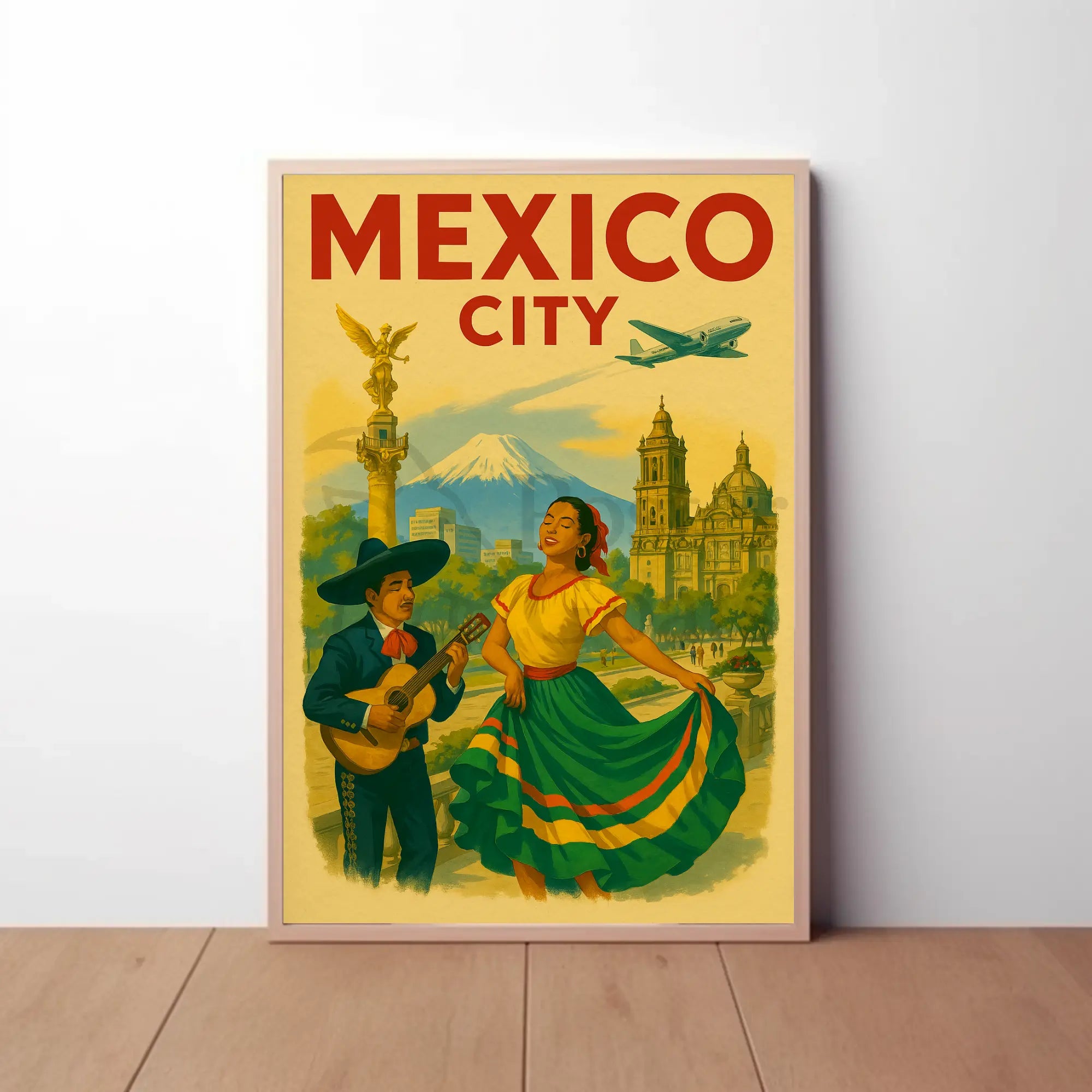 Mexico City Vintage Travel Adventure Travel Poster PosterGoat