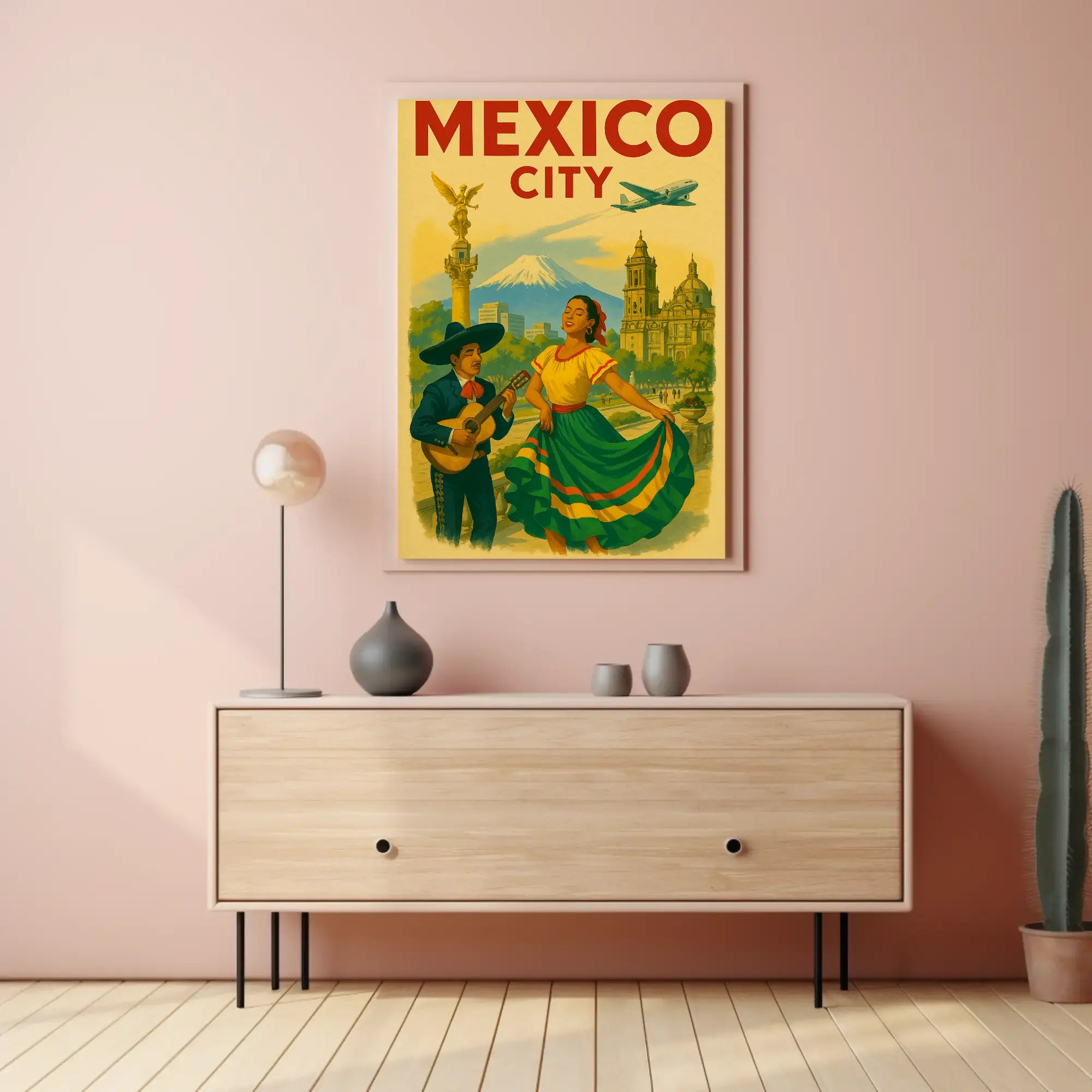 Mexico City Vintage Travel Adventure Travel Poster PosterGoat