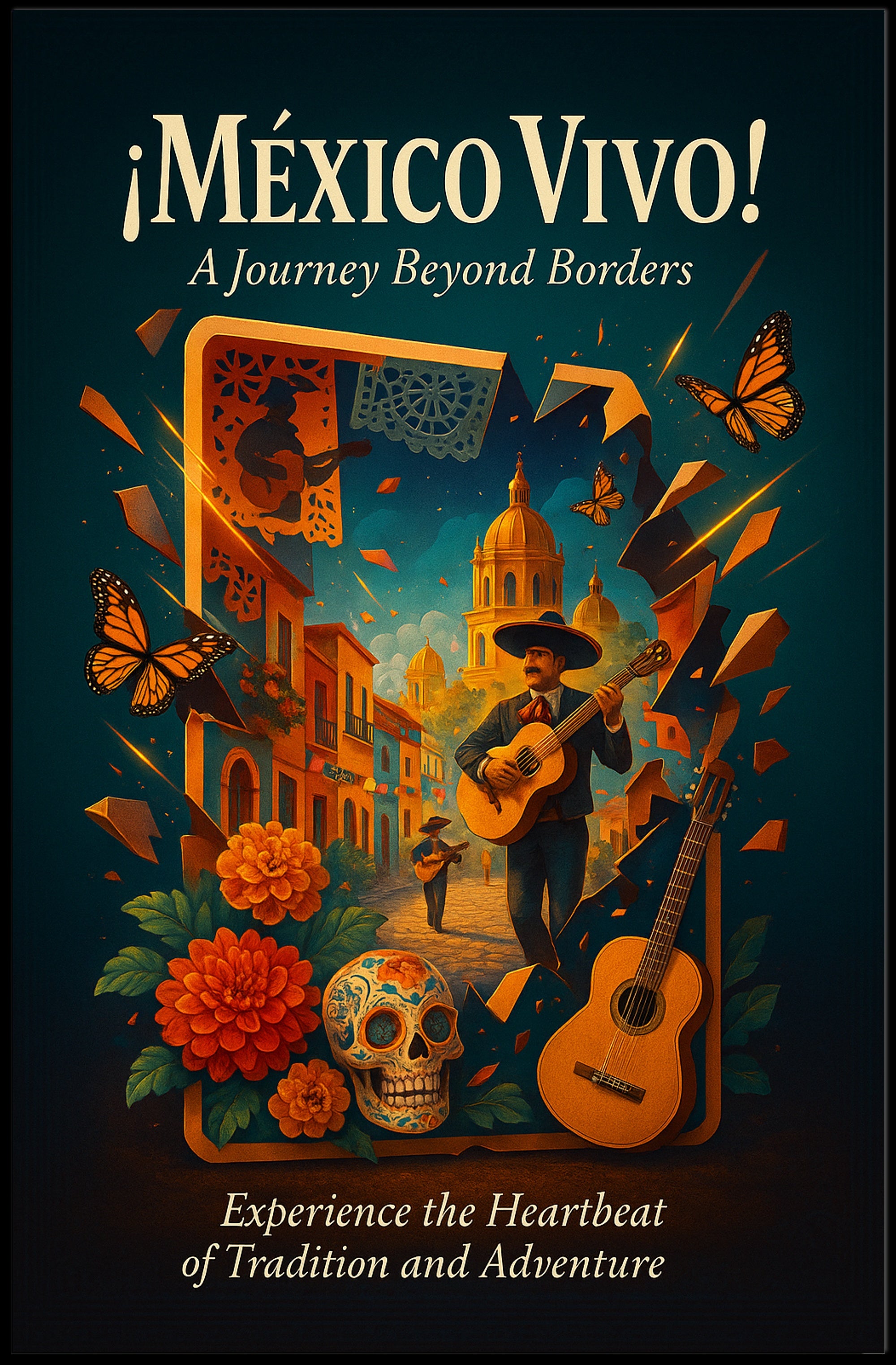 México Vivo Wall Art Journey Beyond Borders Poster PosterGoat