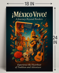 México Vivo Wall Art Journey Beyond Borders Poster PosterGoat