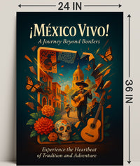 México Vivo Wall Art Journey Beyond Borders Poster PosterGoat