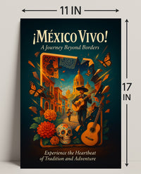 México Vivo Wall Art Journey Beyond Borders Poster PosterGoat