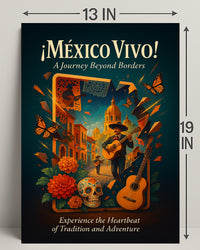 México Vivo Wall Art Journey Beyond Borders Poster PosterGoat