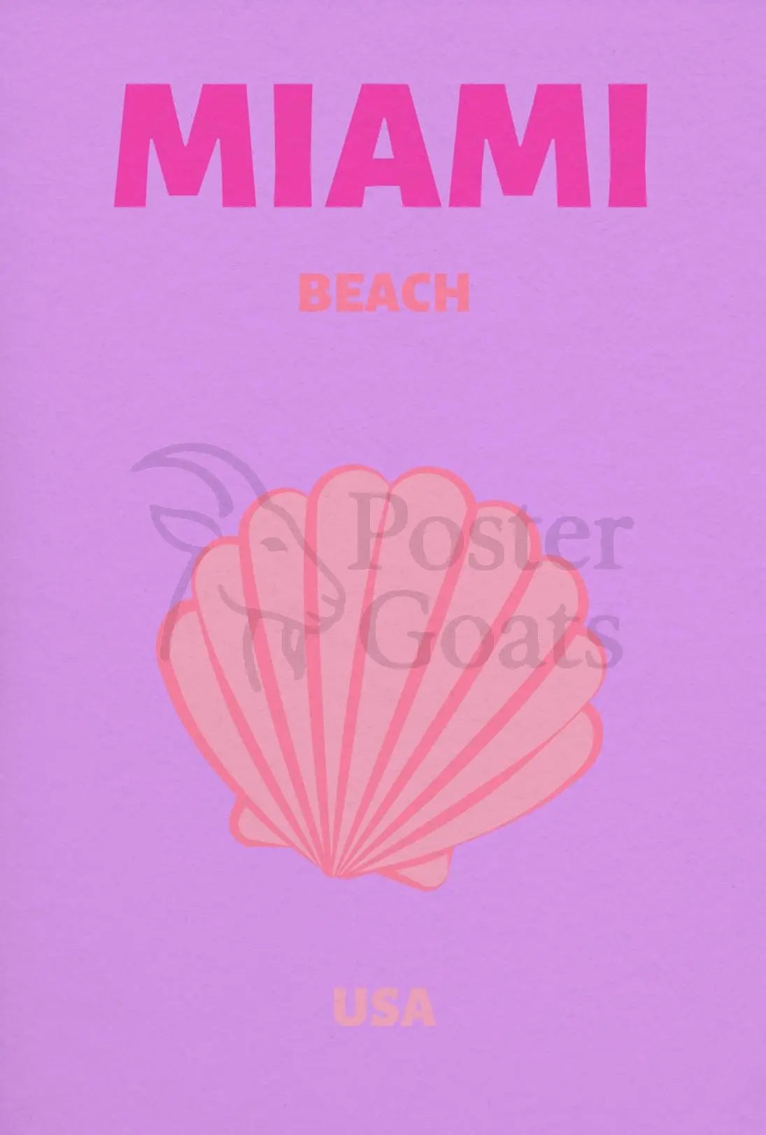 Miami Beach Vibrant Travel Destination Poster PosterGoat