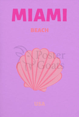 Miami Beach Vibrant Travel Destination Poster PosterGoat