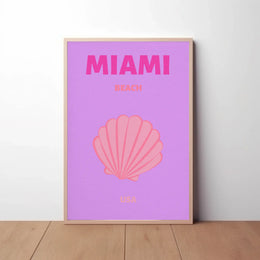 Miami Beach Vibrant Travel Destination Poster PosterGoat