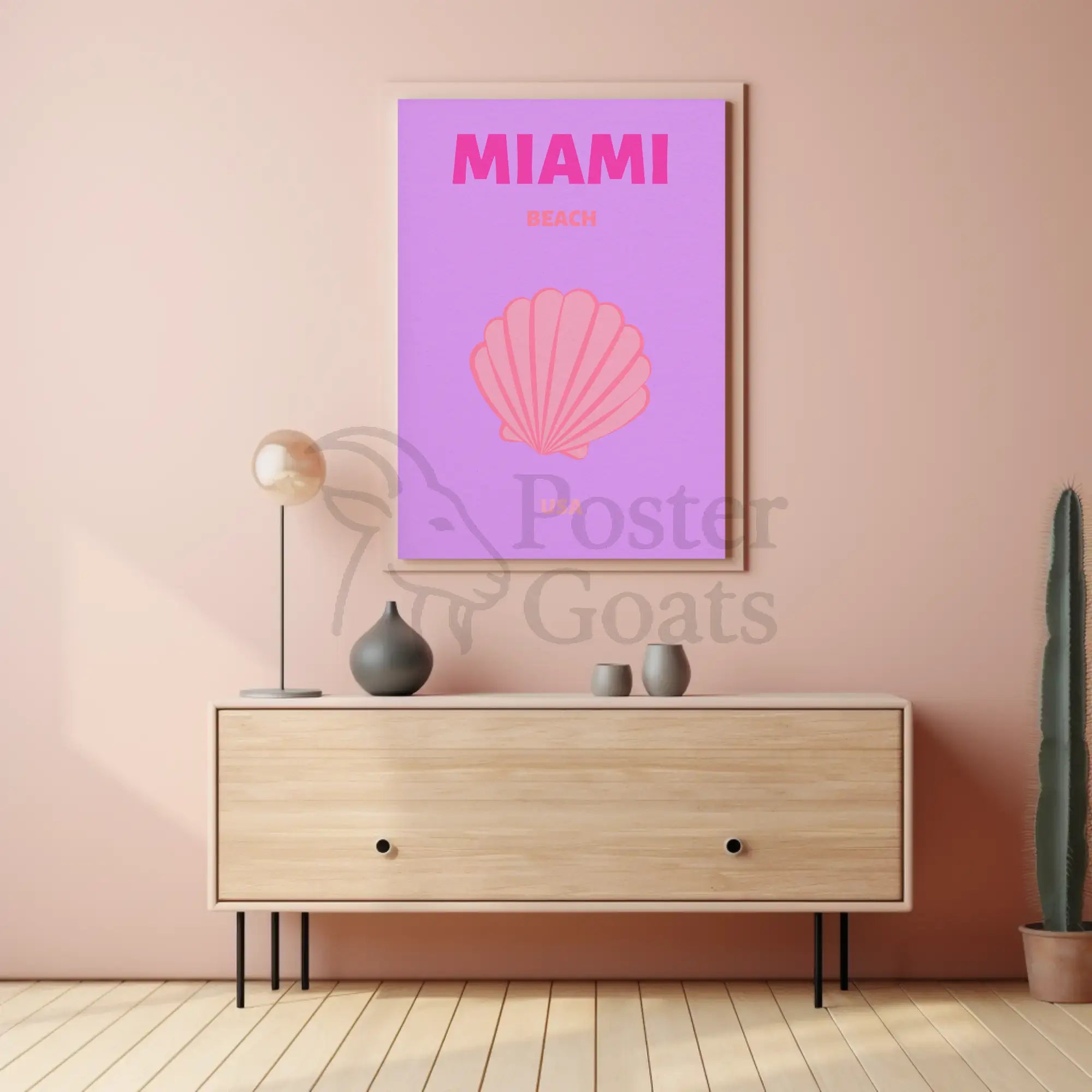 Miami Beach Vibrant Travel Destination Poster PosterGoat