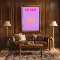 Miami Beach Vibrant Travel Destination Poster PosterGoat