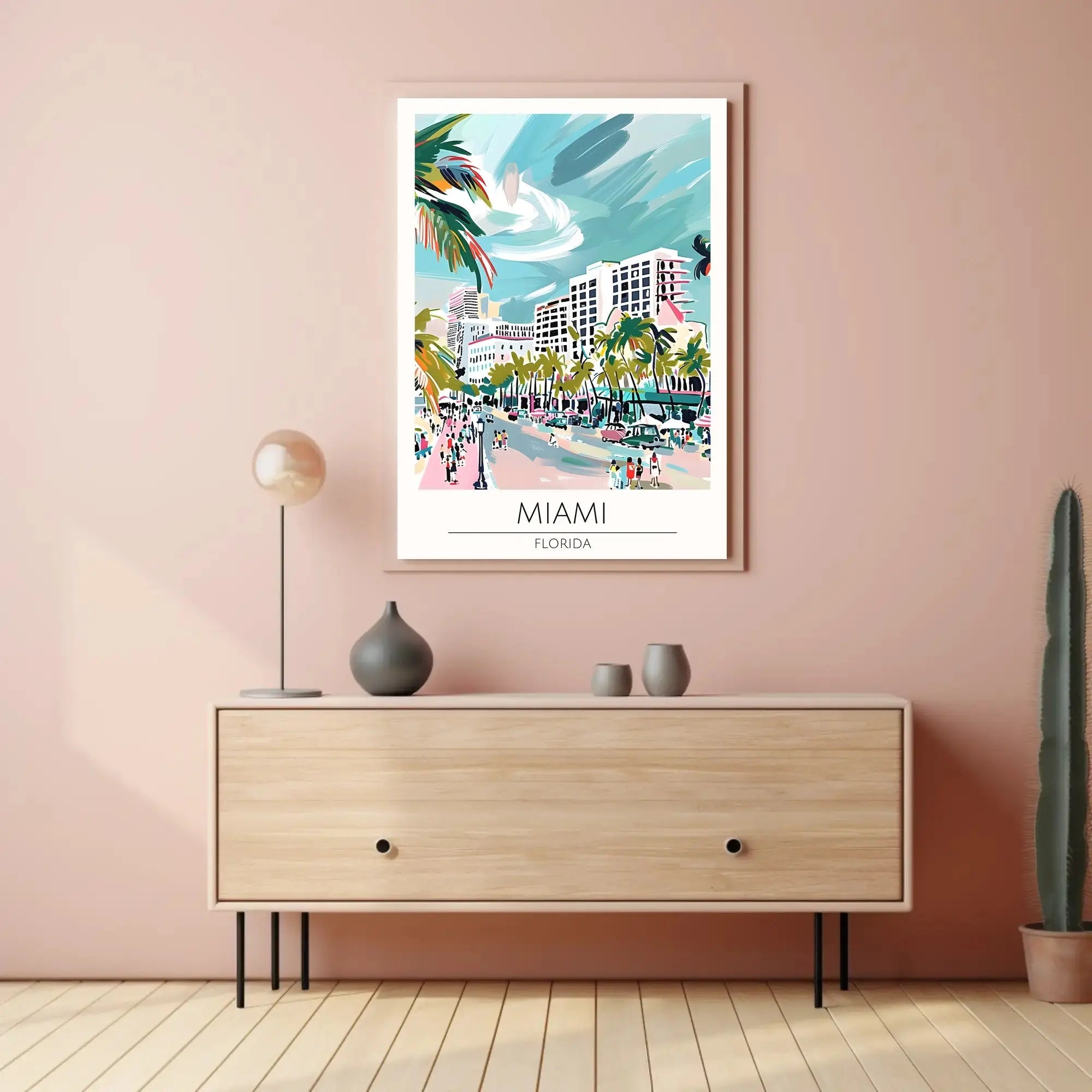 Miami Urban Vibe Travel Poster PosterGoat