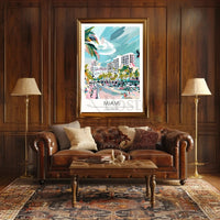 Miami Urban Vibe Travel Poster PosterGoat