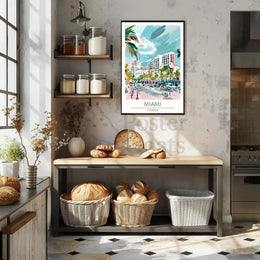 Miami Urban Vibe Travel Poster PosterGoat