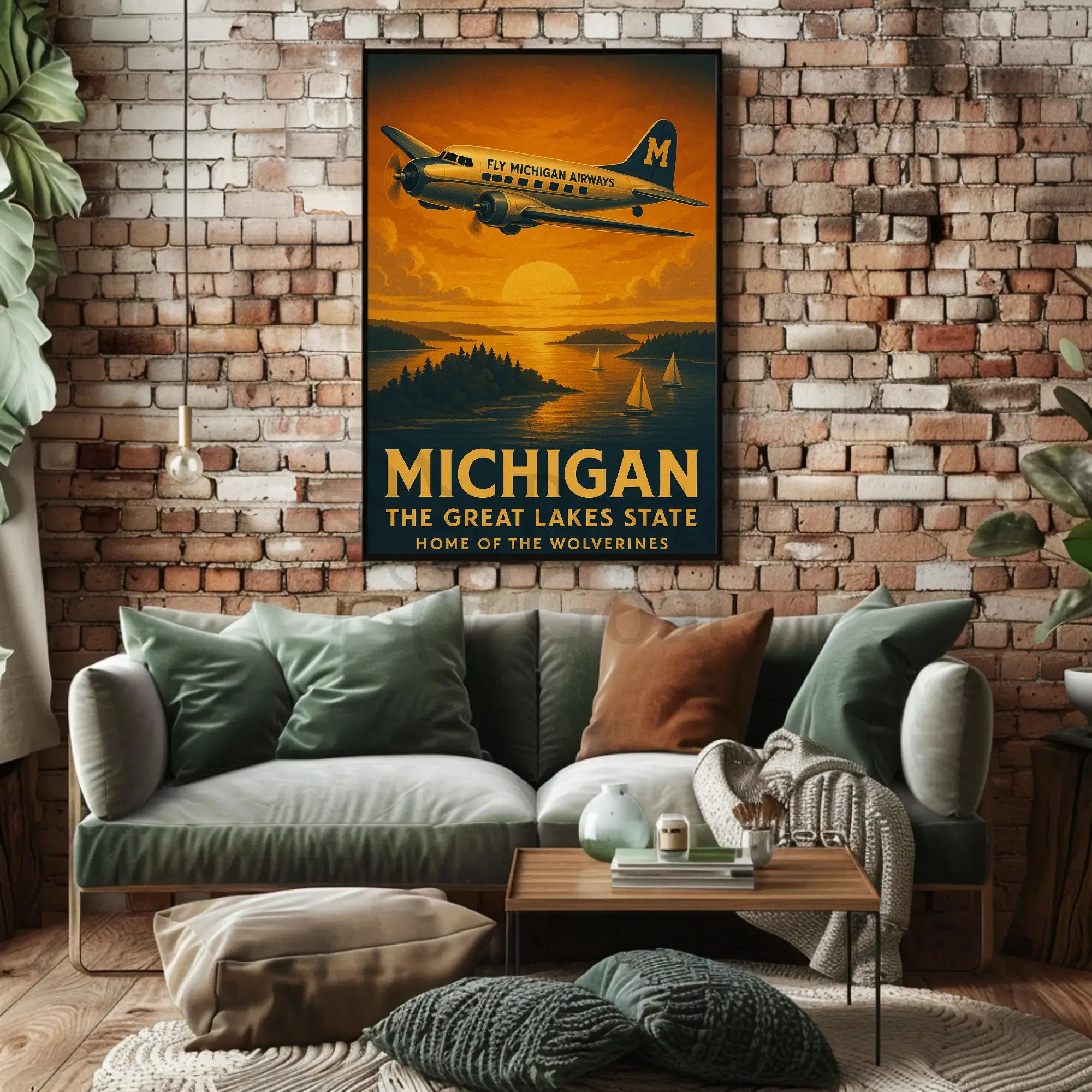 Michigan Adventure Awaits Travel Poster PosterGoat