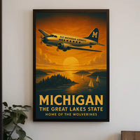 Michigan Adventure Awaits Travel Poster PosterGoat