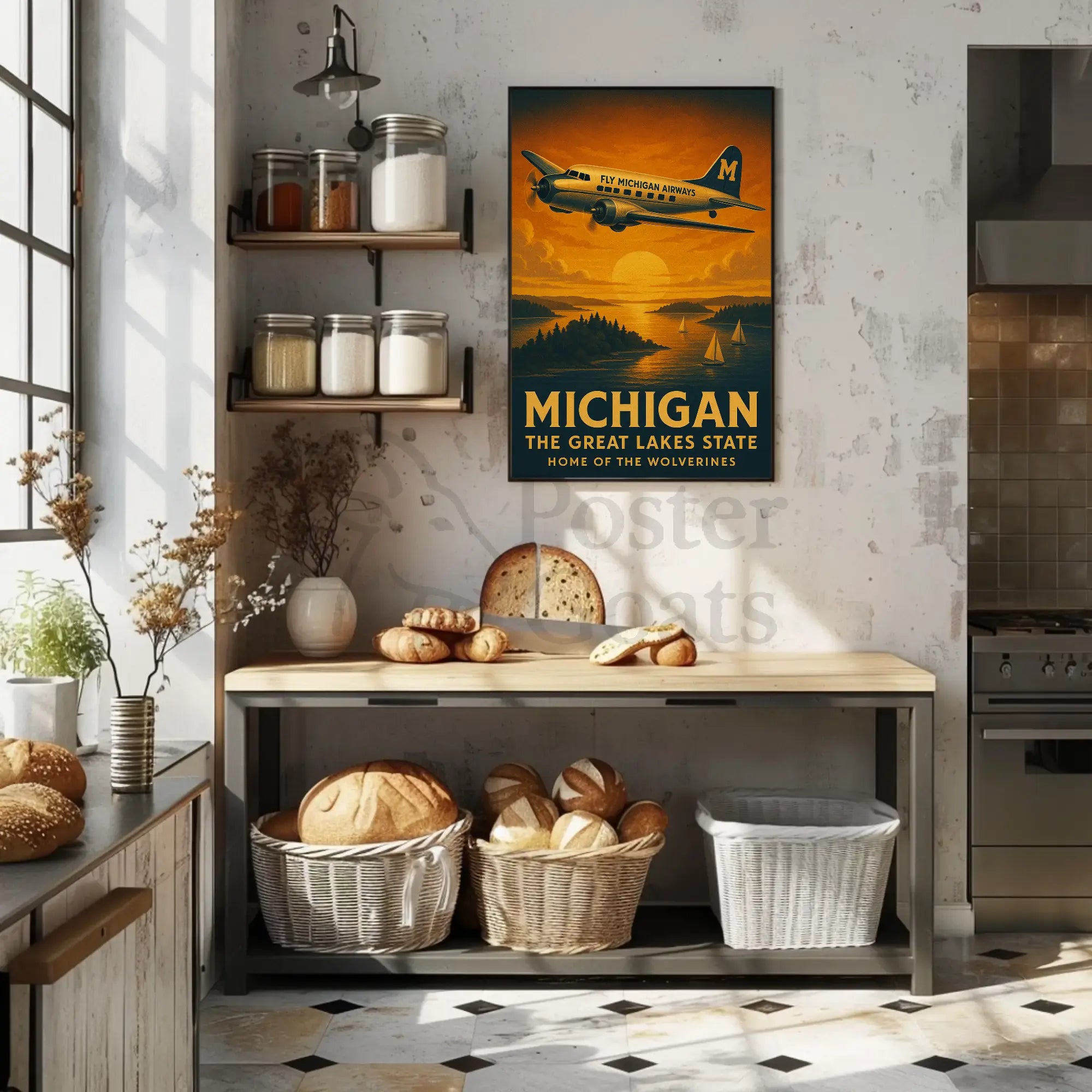 Michigan Adventure Awaits Travel Poster PosterGoat