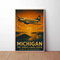 Michigan Adventure Awaits Travel Poster PosterGoat