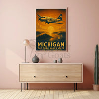 Michigan Adventure Awaits Travel Poster PosterGoat