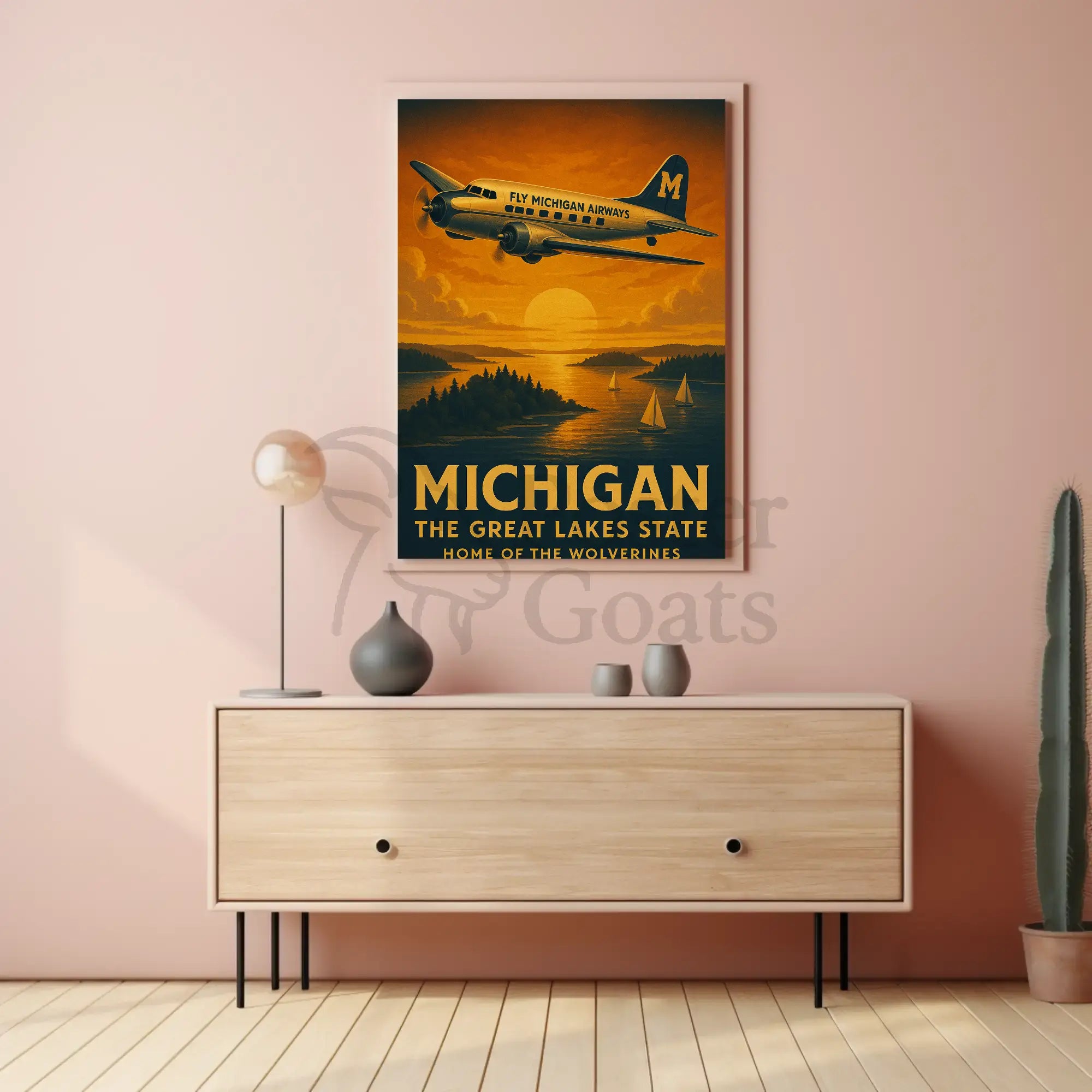 Michigan Adventure Awaits Travel Poster PosterGoat