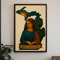 Michigan Elegance Renaissance Style Scenic Travel Poster PosterGoat