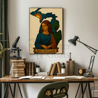 Michigan Elegance Renaissance Style Scenic Travel Poster PosterGoat