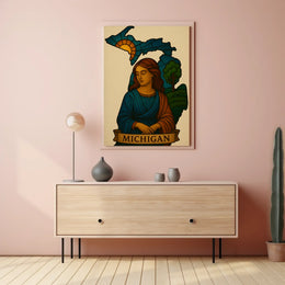Michigan Elegance Renaissance Style Scenic Travel Poster PosterGoat