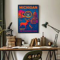 Michigan Heritage Art: Vibrant Cultural or Heritage Poster PosterGoat