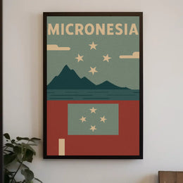 Micronesia Tropical Escape Vintage Travel Poster PosterGoat