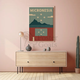 Micronesia Tropical Escape Vintage Travel Poster PosterGoat