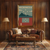 Micronesia Tropical Escape Vintage Travel Poster PosterGoat
