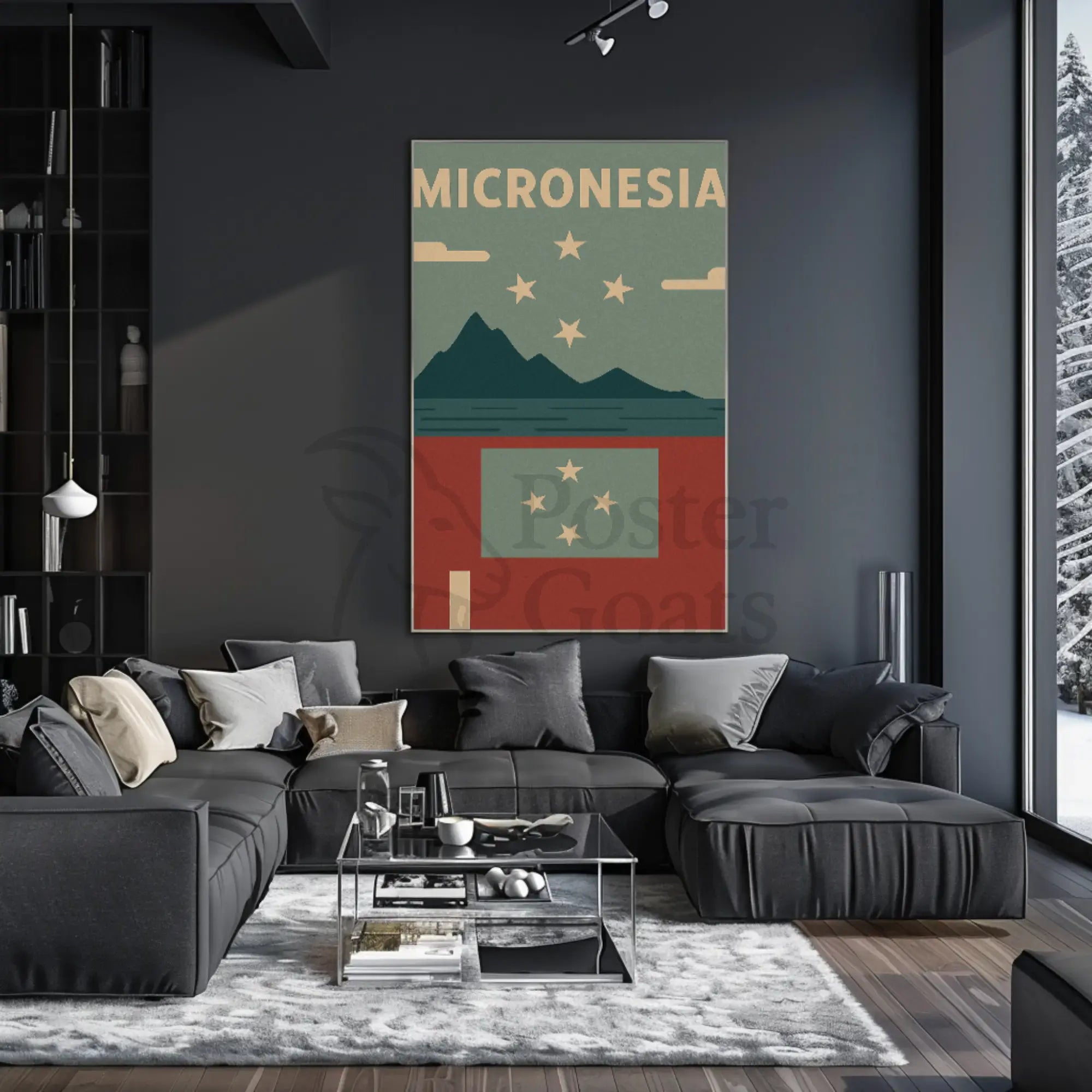 Micronesia Tropical Escape Vintage Travel Poster PosterGoat