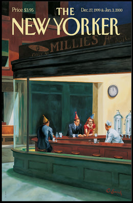 Mid-Century American Diner Scene Artistic Poster PosterGoat