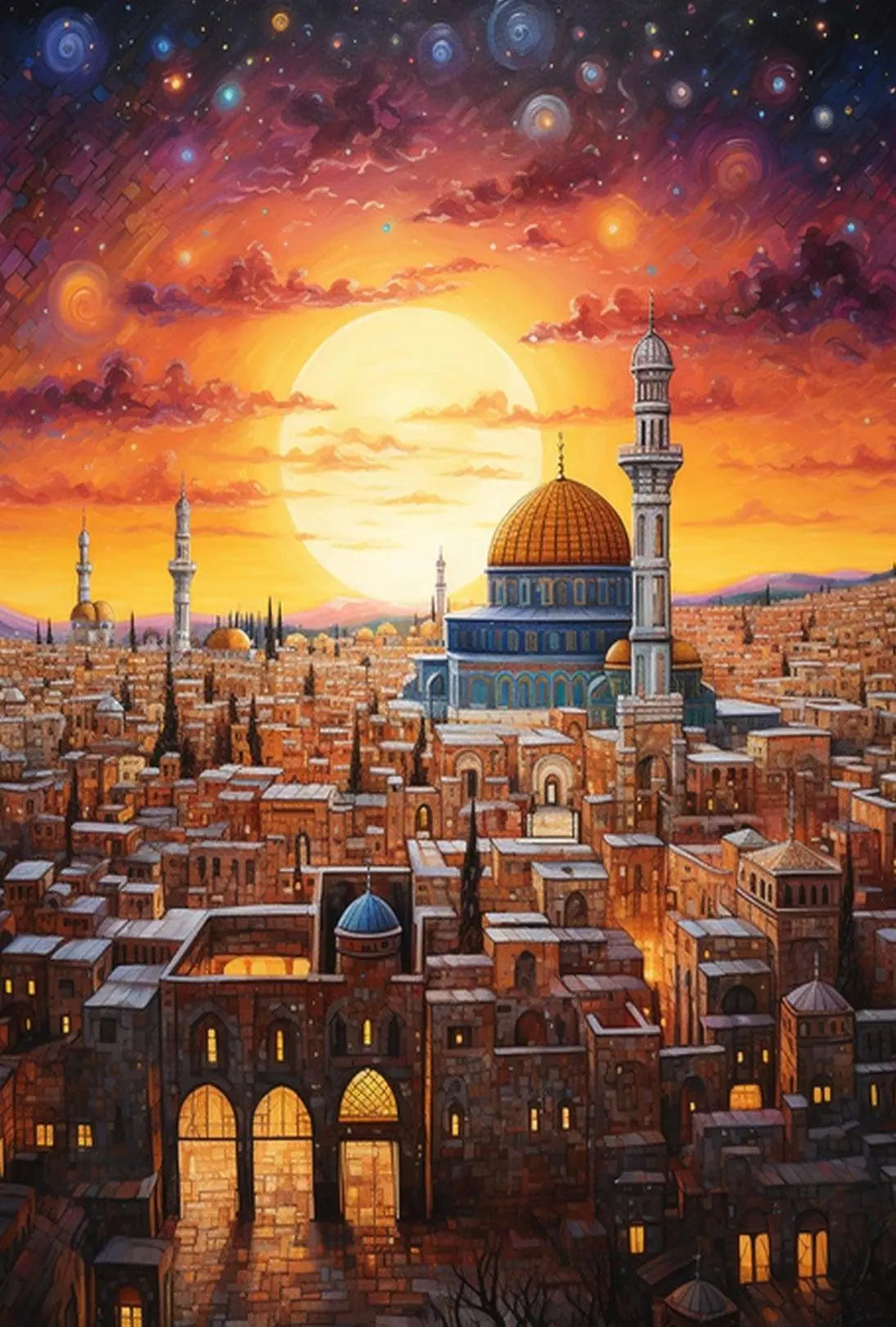 Middle Eastern City Mystical Cultural Heritage Poster PosterGoat