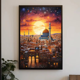 Middle Eastern City Mystical Cultural Heritage Poster PosterGoat