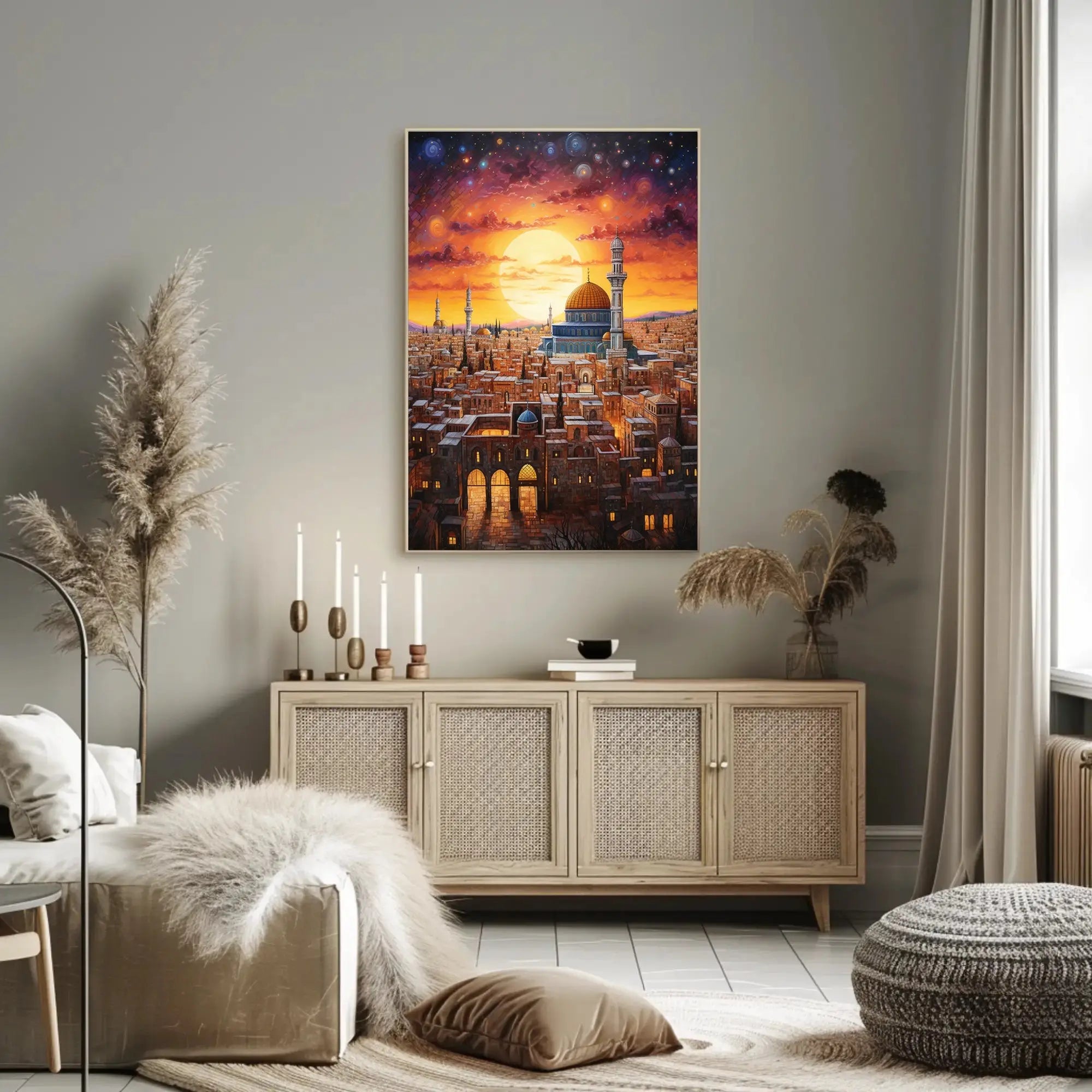 Middle Eastern City Mystical Cultural Heritage Poster PosterGoat