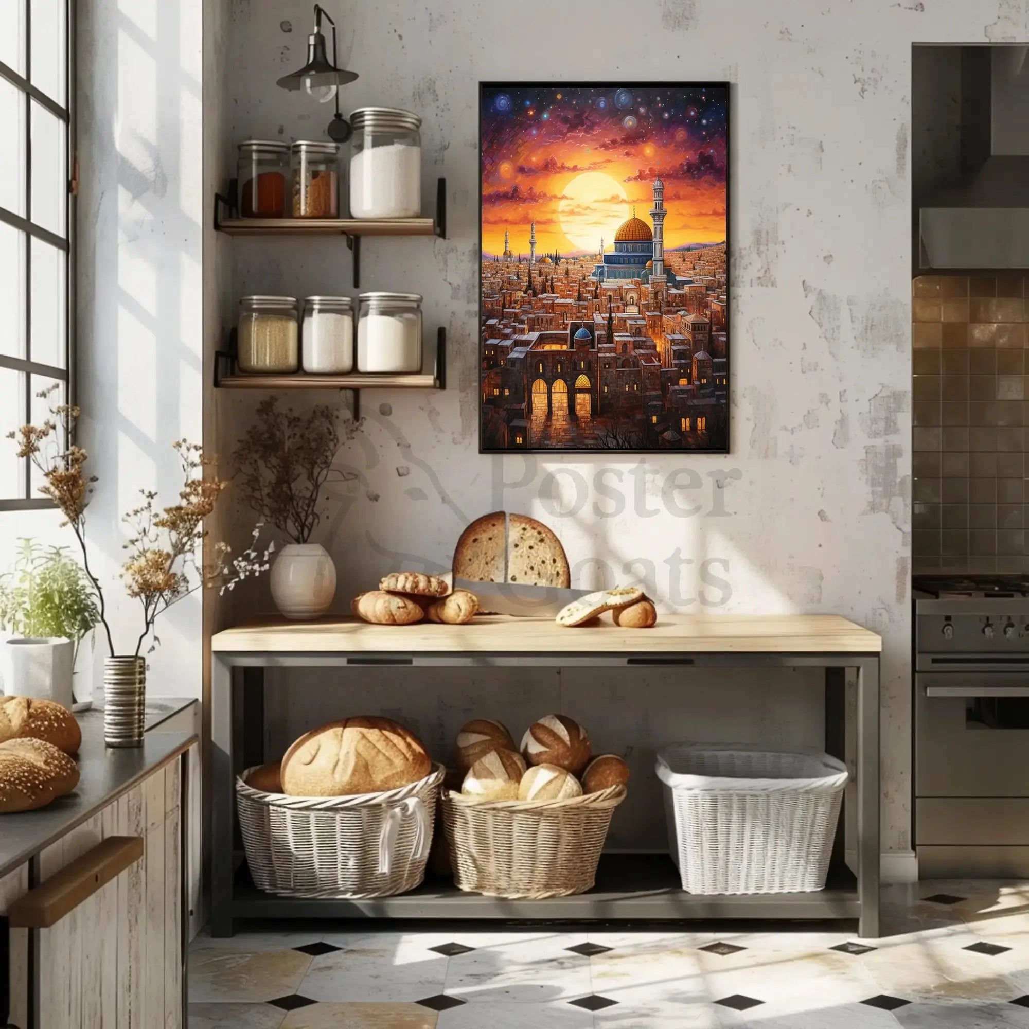 Middle Eastern City Mystical Cultural Heritage Poster PosterGoat