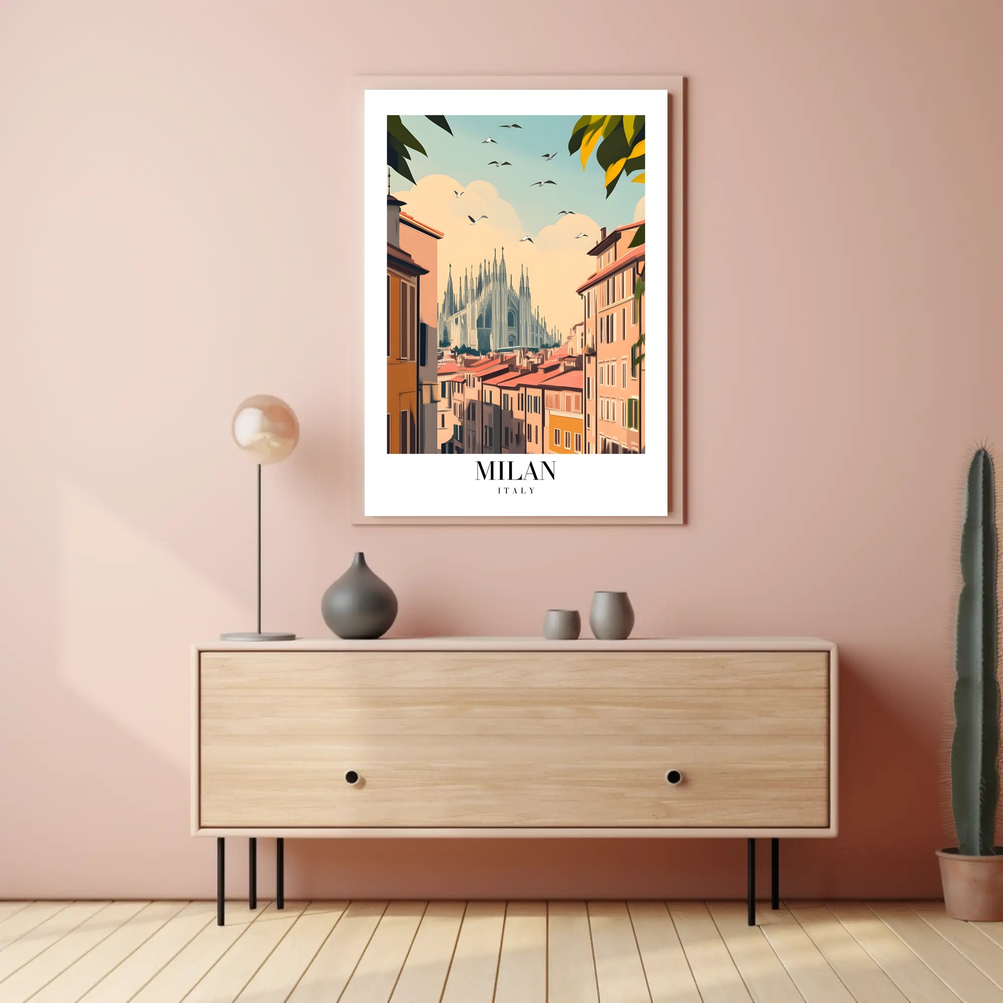 Milan Duomo Cityscape Art Print - Urban or Cityscape Poster PosterGoat