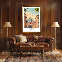 Milan Duomo Cityscape Art Print - Urban or Cityscape Poster PosterGoat