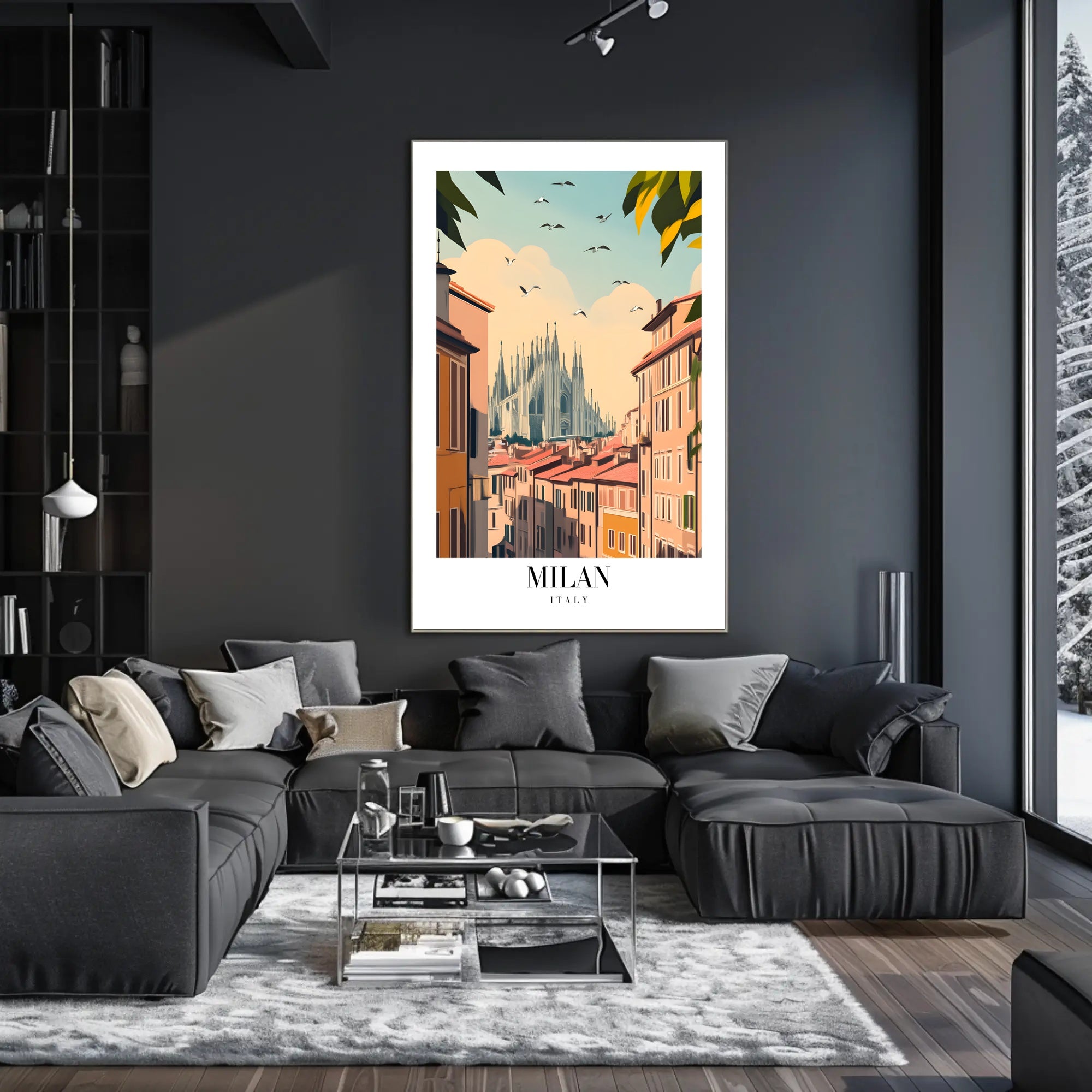 Milan Duomo Cityscape Art Print - Urban or Cityscape Poster PosterGoat