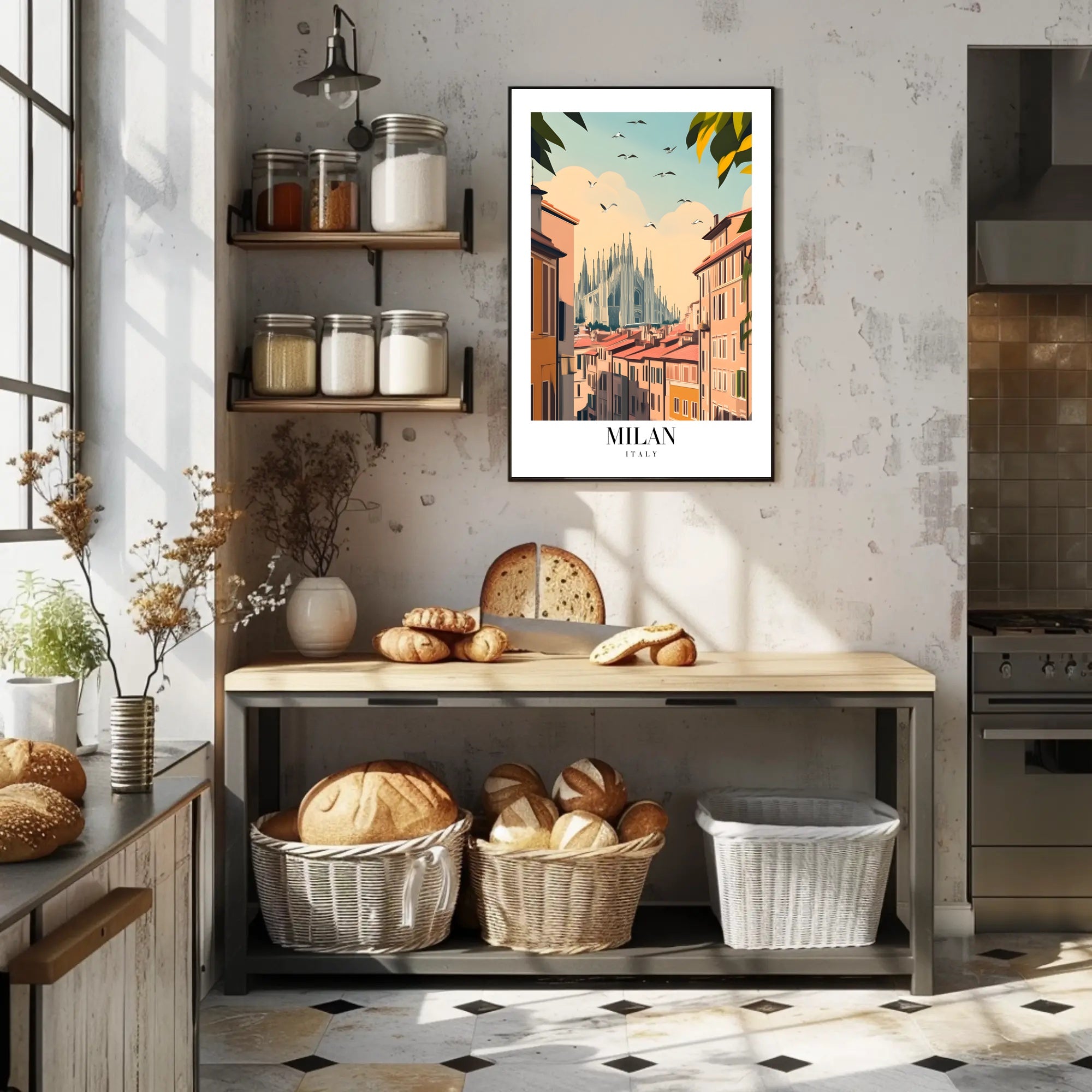 Milan Duomo Cityscape Art Print - Urban or Cityscape Poster PosterGoat