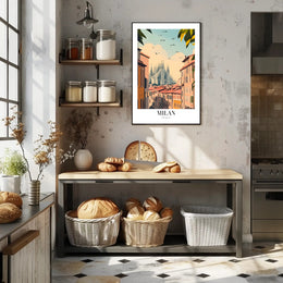 Milan Duomo Cityscape Art Print - Urban or Cityscape Poster PosterGoat