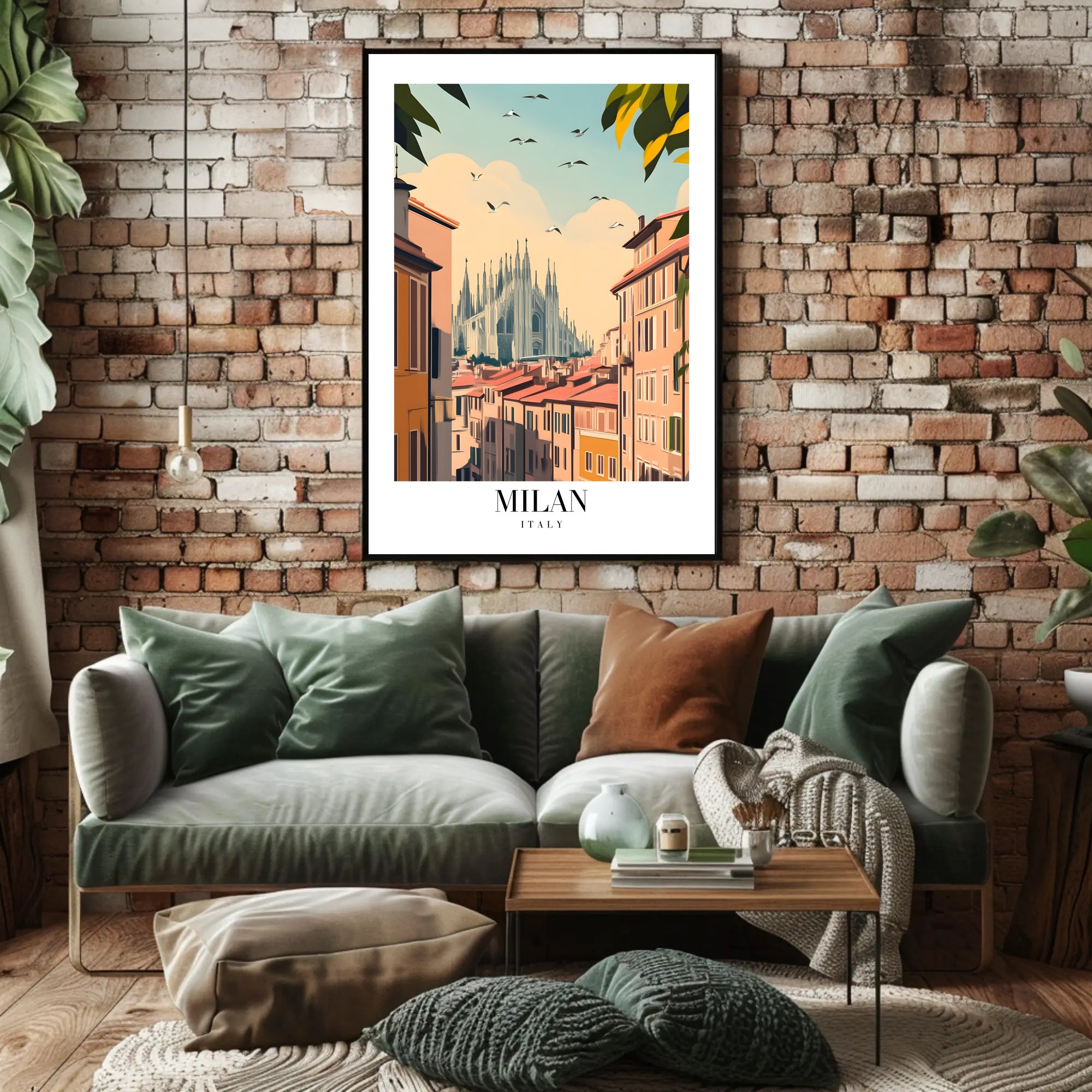 Milan Duomo Cityscape Art Print - Urban or Cityscape Poster PosterGoat