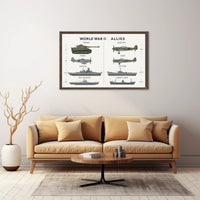 Military Vehicles Compilation WWII Poster PosterGoat