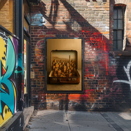 Miniature Cityscape in Suitcase: Surreal Urban Cityscape Poster PosterGoat