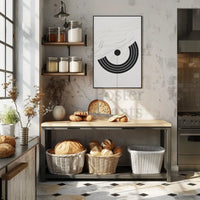 Minimalist Black and White Abstract Artistic Poster PosterGoat