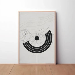Minimalist Black and White Abstract Artistic Poster PosterGoat