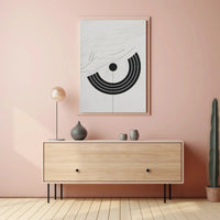 Minimalist Black and White Abstract Artistic Poster PosterGoat