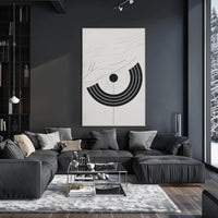 Minimalist Black and White Abstract Artistic Poster PosterGoat