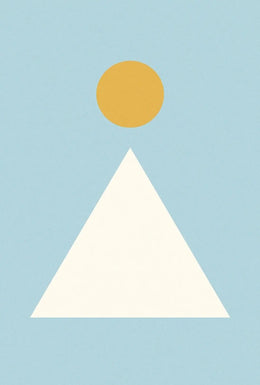 Minimalist Geometric Shapes Art Abstract, Artistic Poster PosterGoat