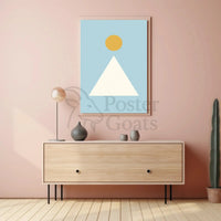 Minimalist Geometric Shapes Art Abstract, Artistic Poster PosterGoat