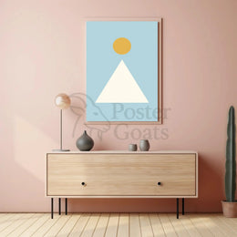 Minimalist Geometric Shapes Art Abstract, Artistic Poster PosterGoat